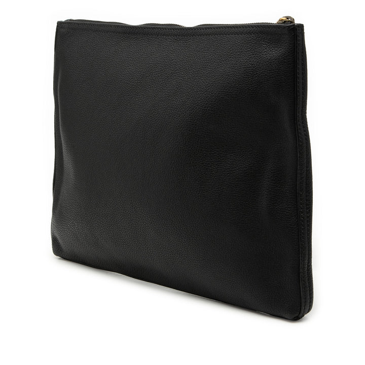 Gucci Medium Cuir de veau Logo Portfolio Pochette