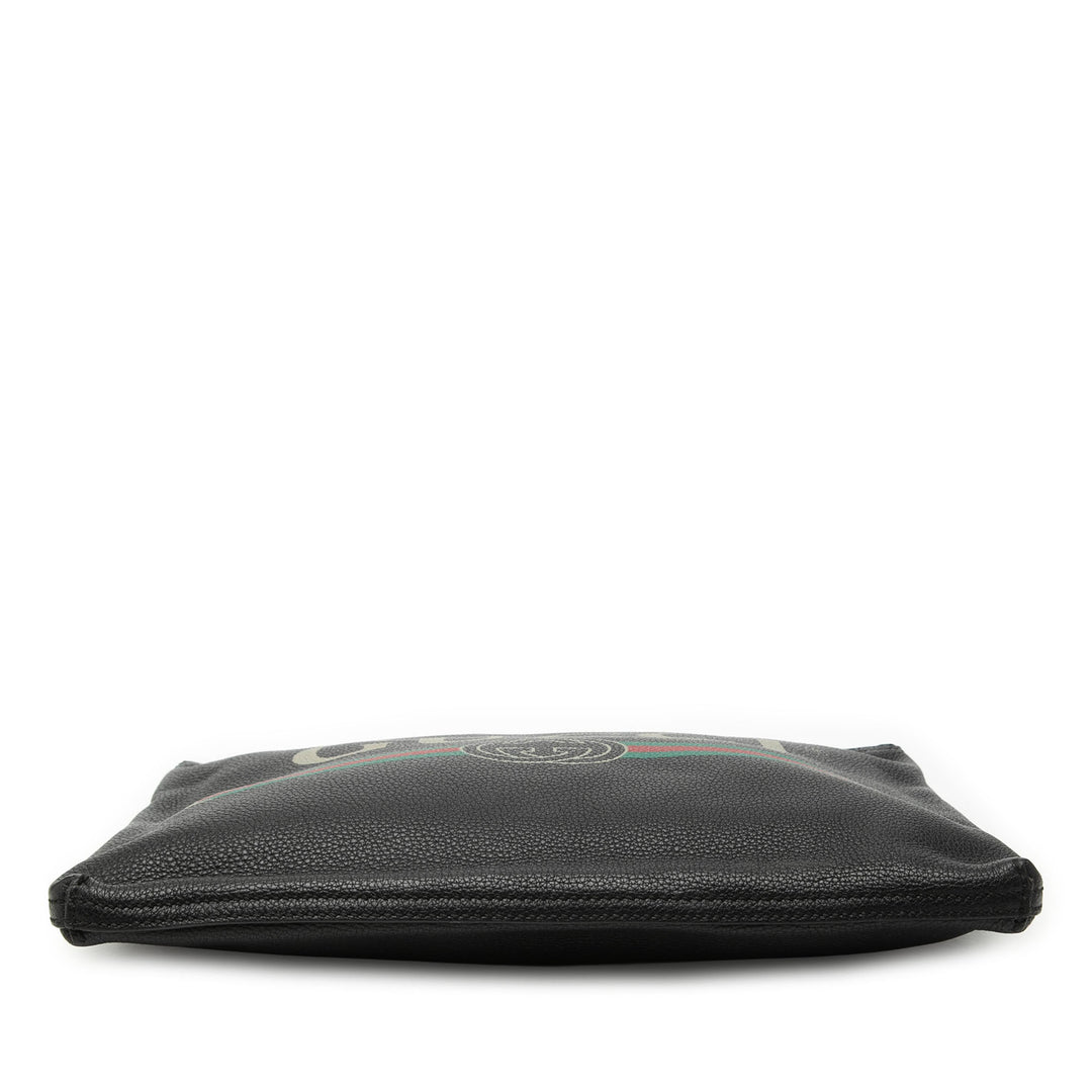 Gucci Medium Cuir de veau Logo Portfolio Pochette