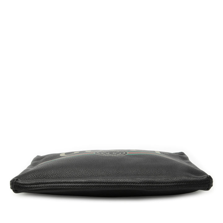 Gucci Medium Cuir de veau Logo Portfolio Pochette