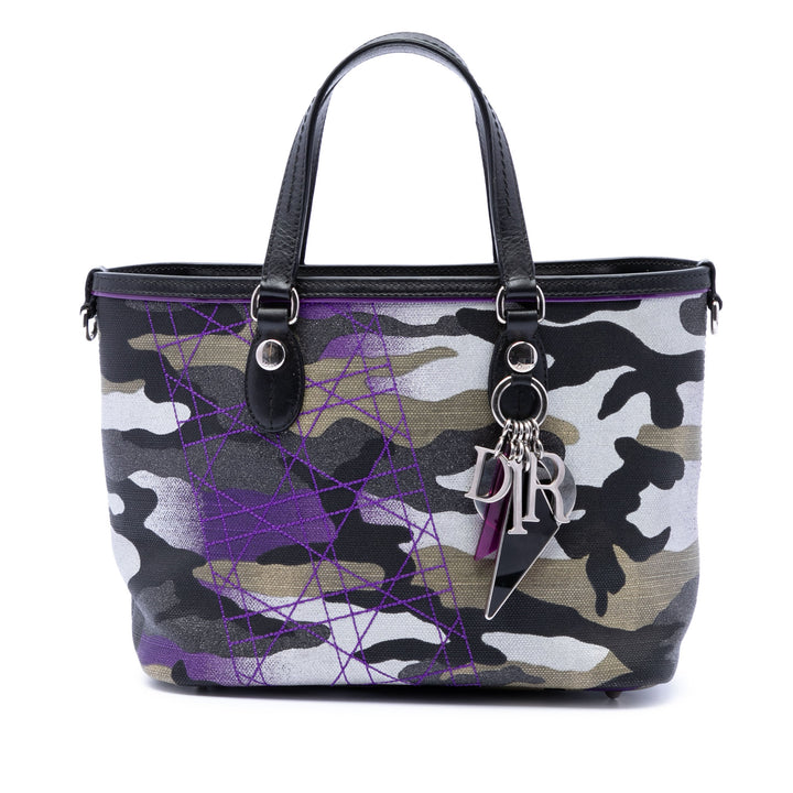 Dior Anselm Reyle Camouflage Cabas Multi Mini Multicolore