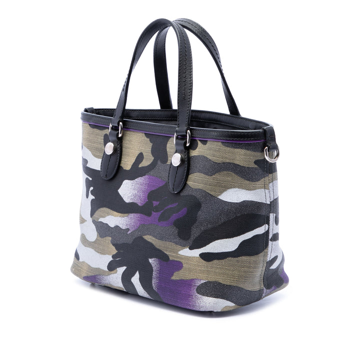 Dior Anselm Reyle Camouflage Cabas Multi Mini Multicolore
