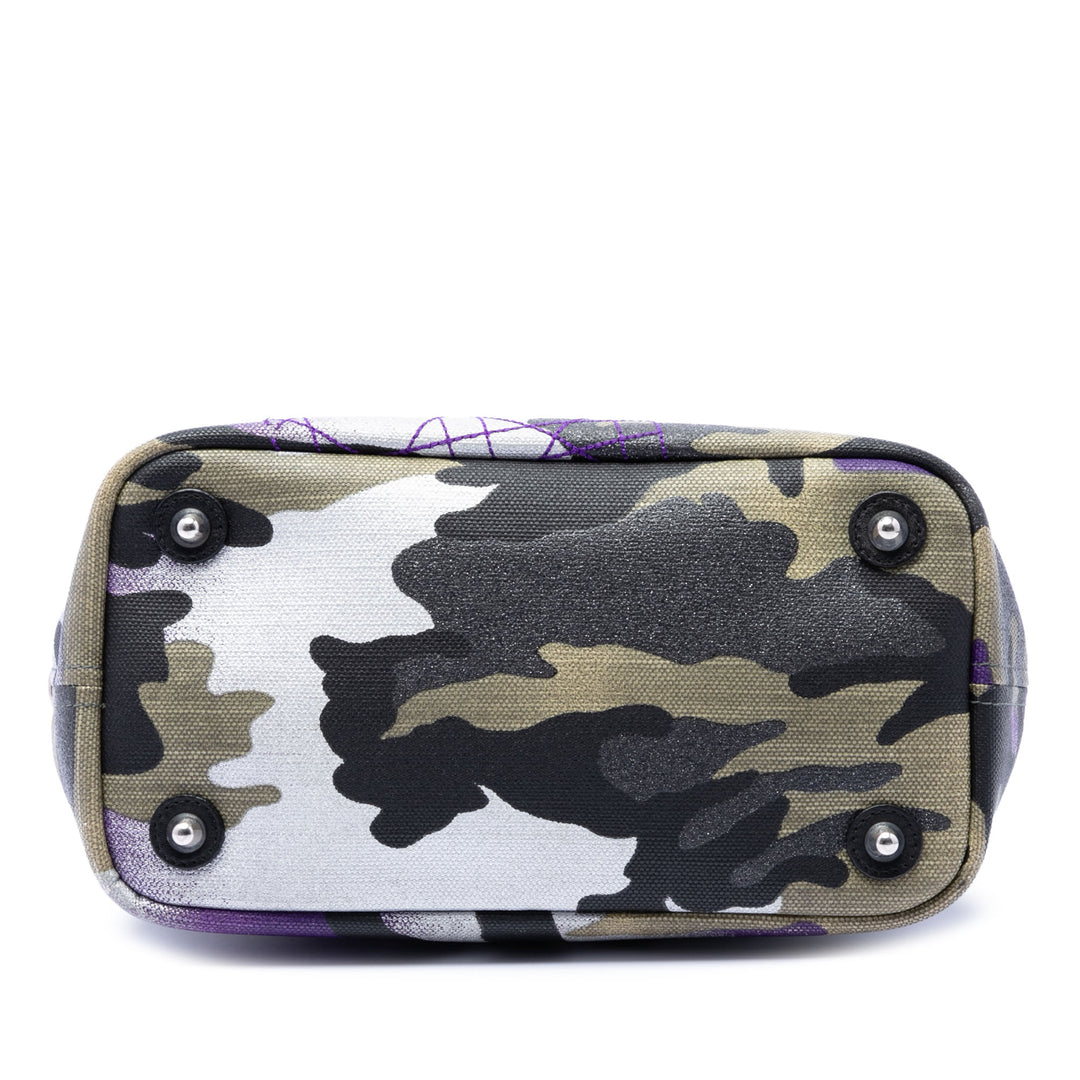 Dior Anselm Reyle Camouflage Cabas Multi Mini Multicolore