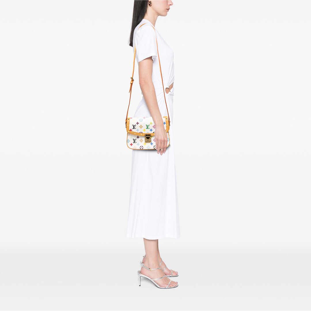 Sologne Monogram Multicolore Blanc