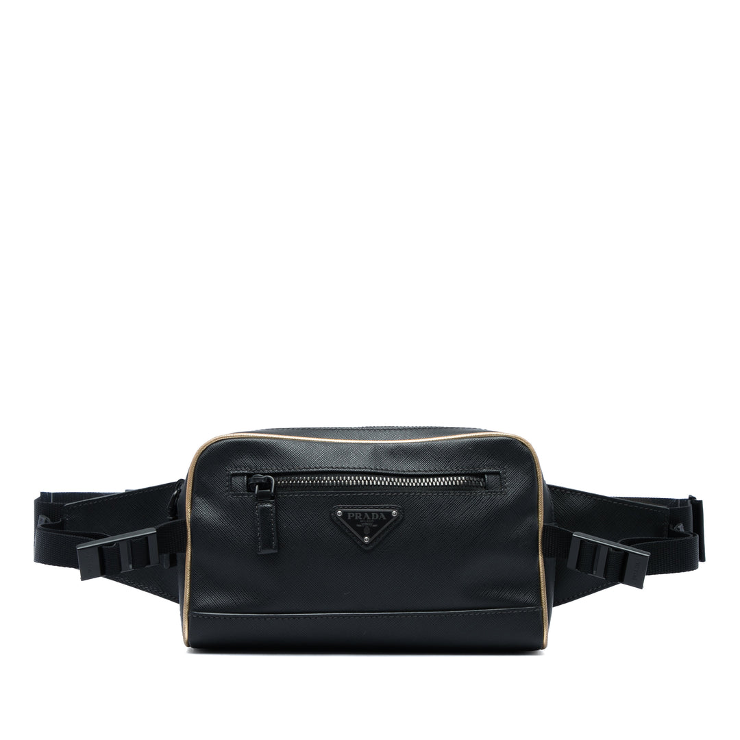 Sac ceinture Saffiano Noir
