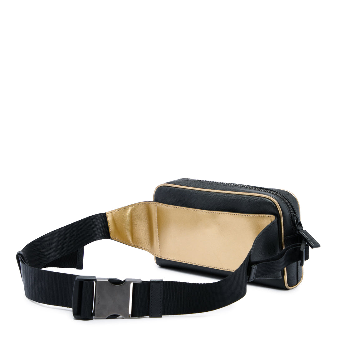 Sac ceinture Saffiano Noir