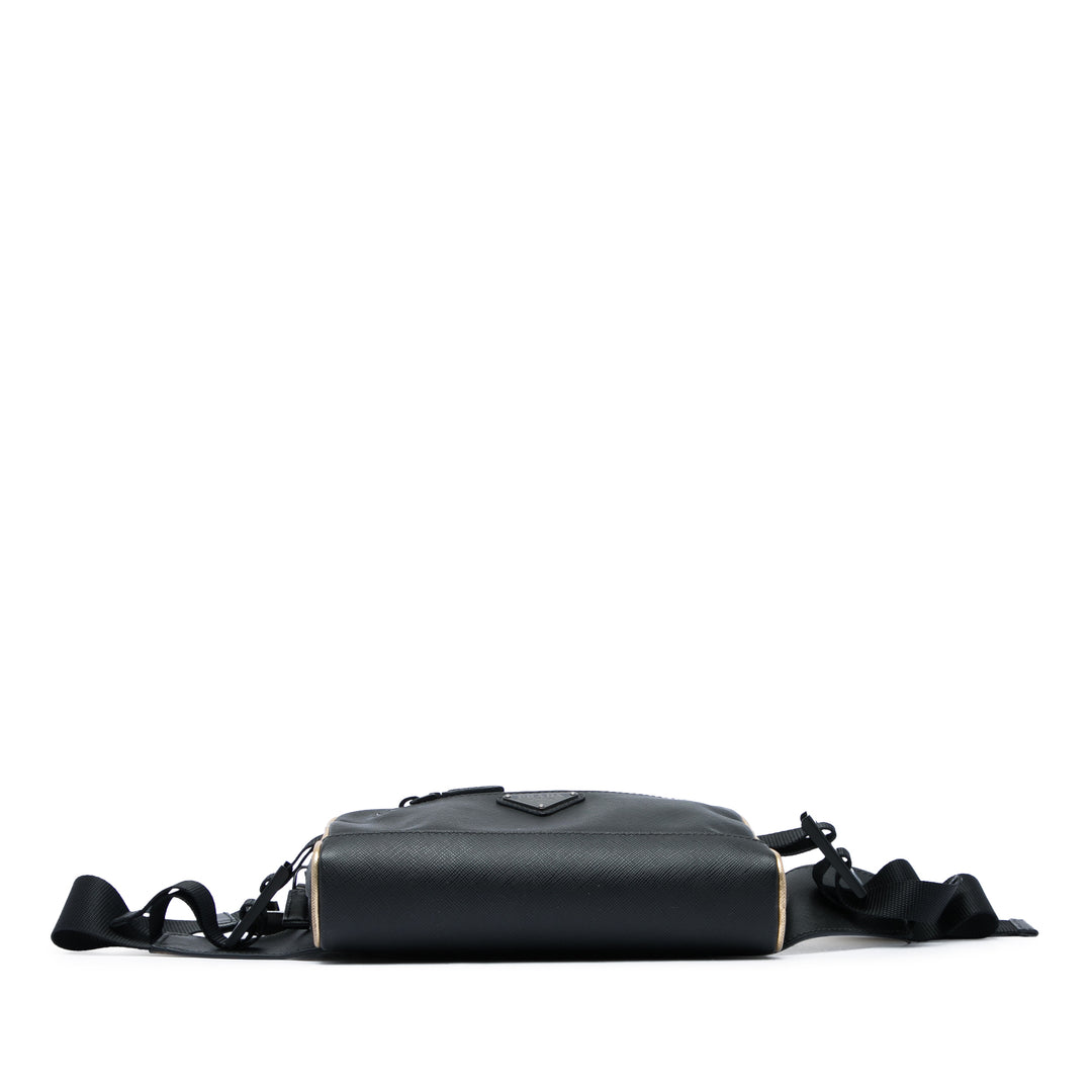 Sac ceinture Saffiano Noir