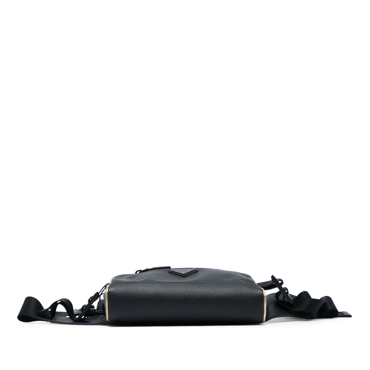 Sac ceinture Saffiano Noir