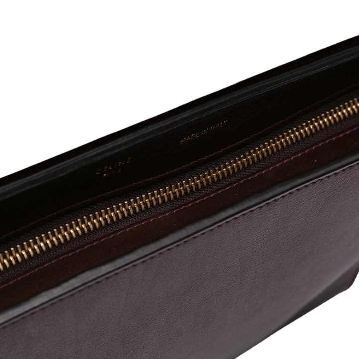 Celine Medium Tricolor Cuir Trapeze Sac cartable Rouge – GABY PARIS Authentique