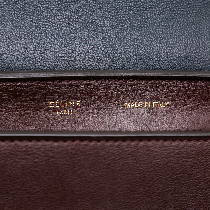 Celine Medium Tricolor Cuir Trapeze Sac cartable Rouge – GABY PARIS Authentique