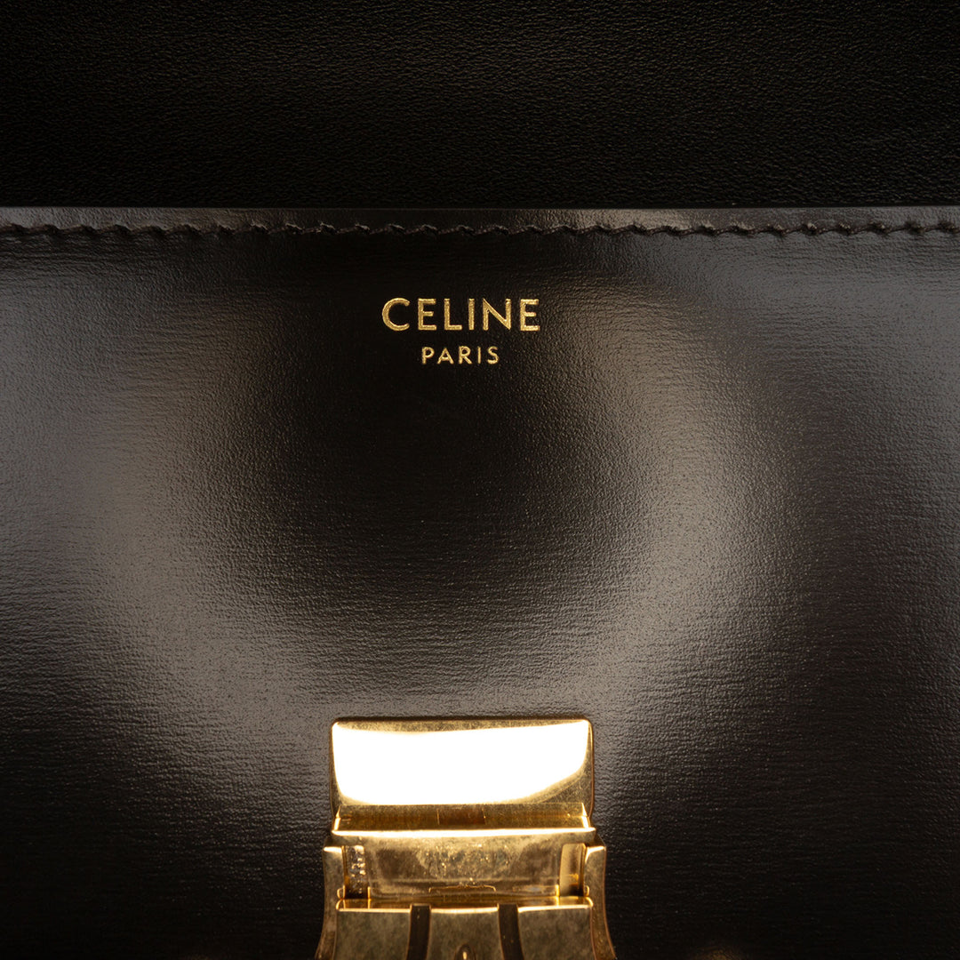 Celine brillant Cuir de veau Triomphe Claude Sac bandoulière