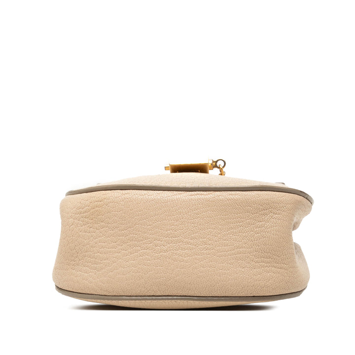 Chloé Nano Cuir de veau grainé Drew Sac porté croisé