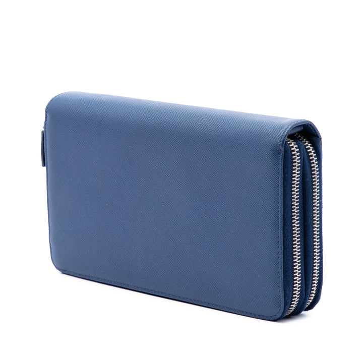 Prada Saffiano Double Zip Portefeuille long