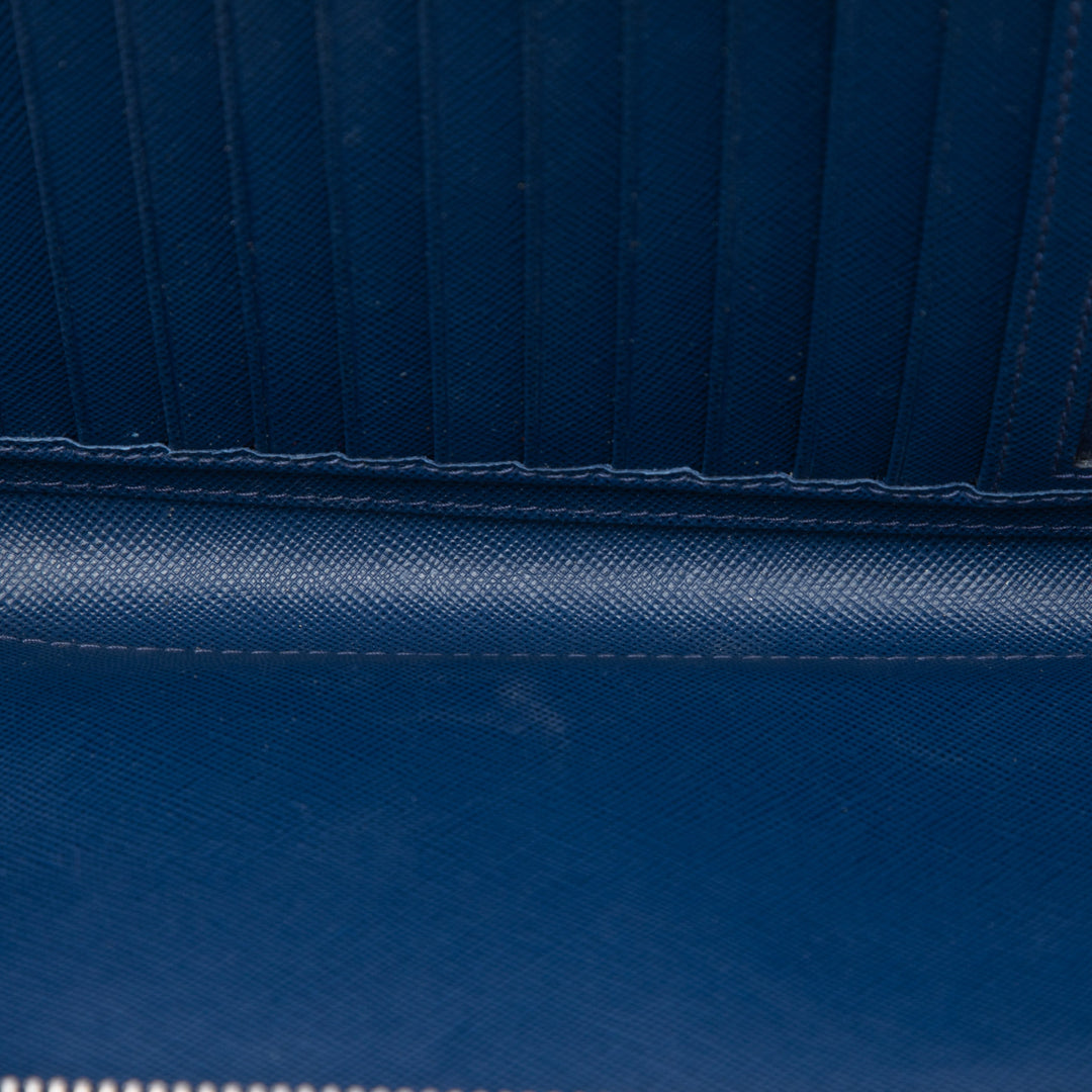 Prada Saffiano Double Zip Portefeuille long