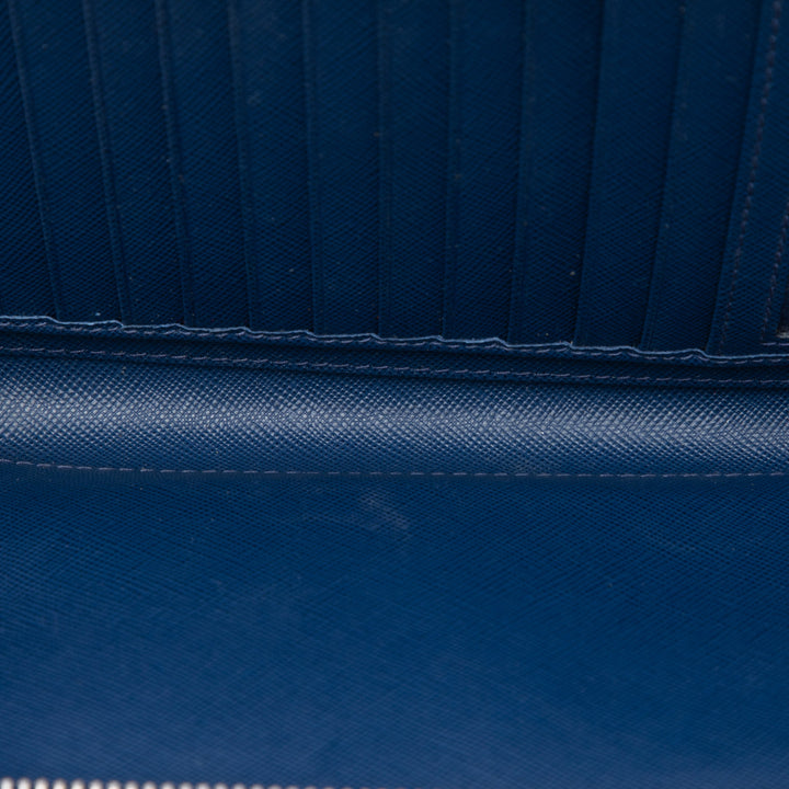 Prada Saffiano Double Zip Portefeuille long