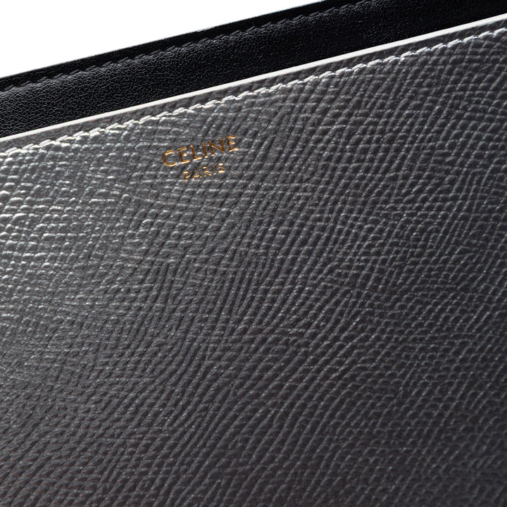 Métallisé grainé Tablet Sleeve Cuir de veau grainé Argenté