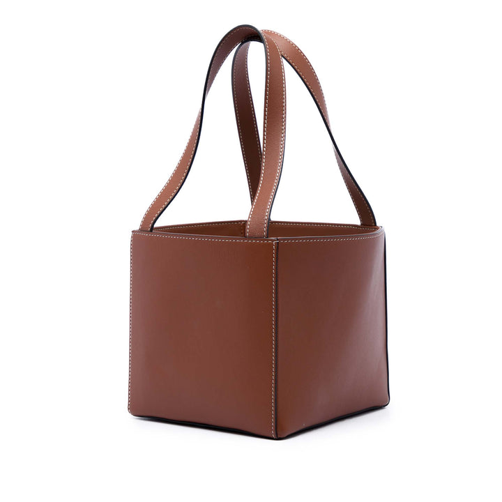Triomphe Cube Sac Cuir de veau Marron