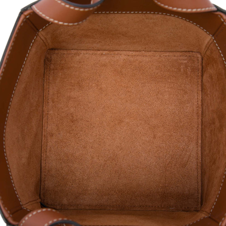 Triomphe Cube Sac Cuir de veau Marron