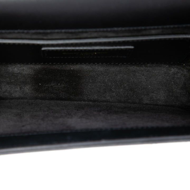 Saint Laurent Small Smooth Cuir de veau Monogram Kate Pompon Sac porté croisé