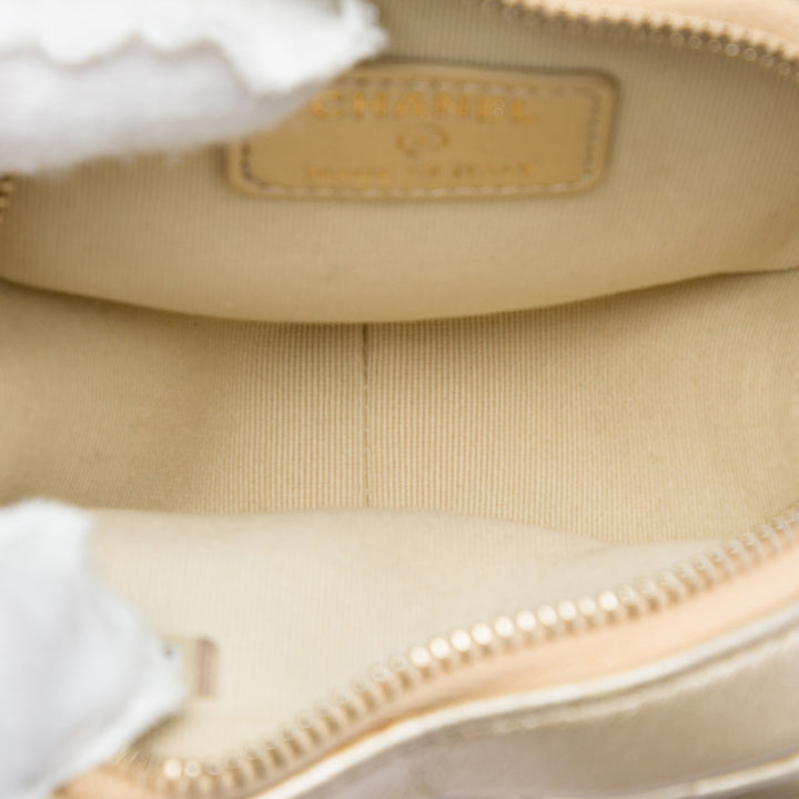 Chanel Métallisé CC in Love Heart Sac ceinture Mini Cuir d'agneau