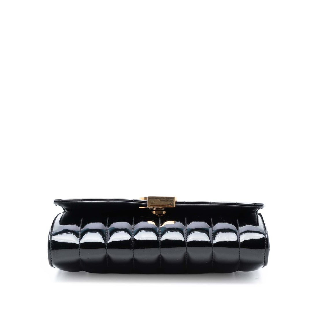 Saint Laurent Medium Cuir verni Vicky Sac porté croisé