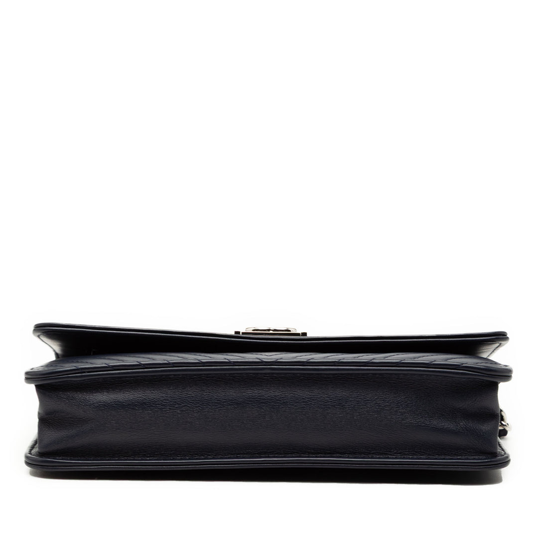 Chanel Chevron Cuir d’agneau Boy Wallet on Chain