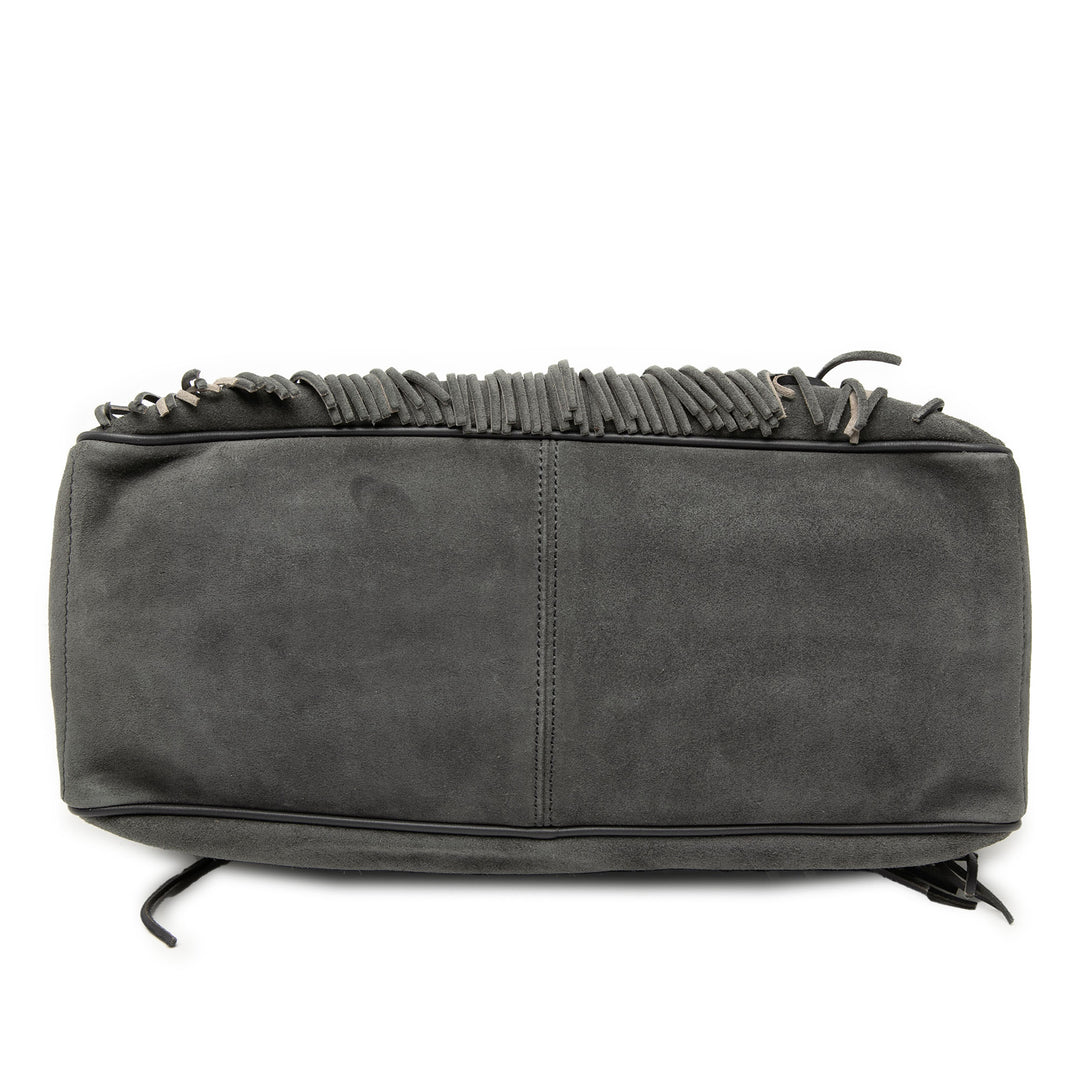 Celine Daim Boogie Fringe Sac à main