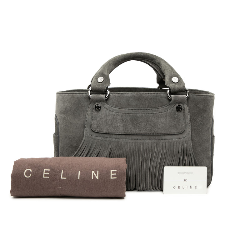 Celine Daim Boogie Fringe Sac à main