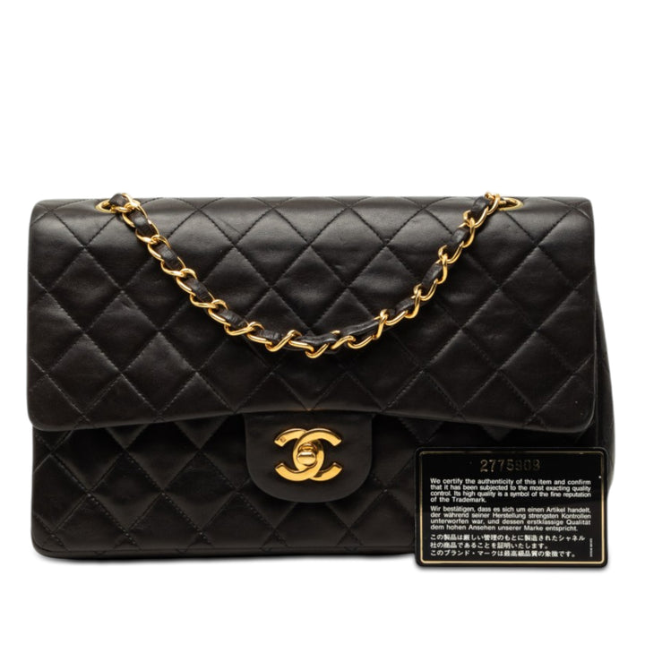 Chanel Medium Classic Cuir d’agneau Double rabat