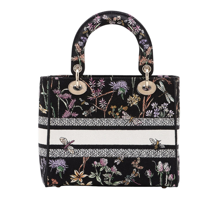 Dior Medium brodé Toile Herbarium Lady D Lite