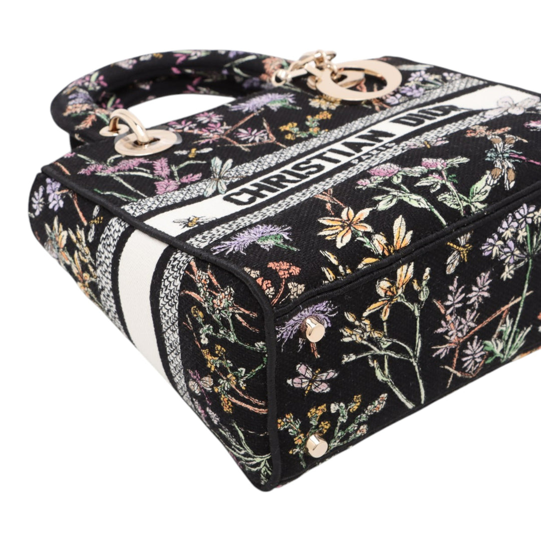 Dior Medium brodé Toile Herbarium Lady D Lite