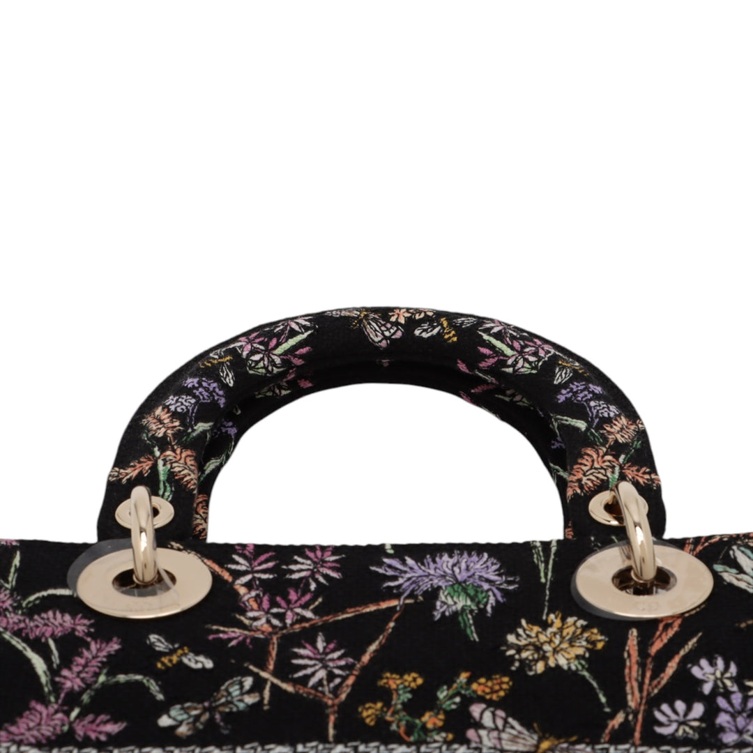 Dior Medium brodé Toile Herbarium Lady D Lite
