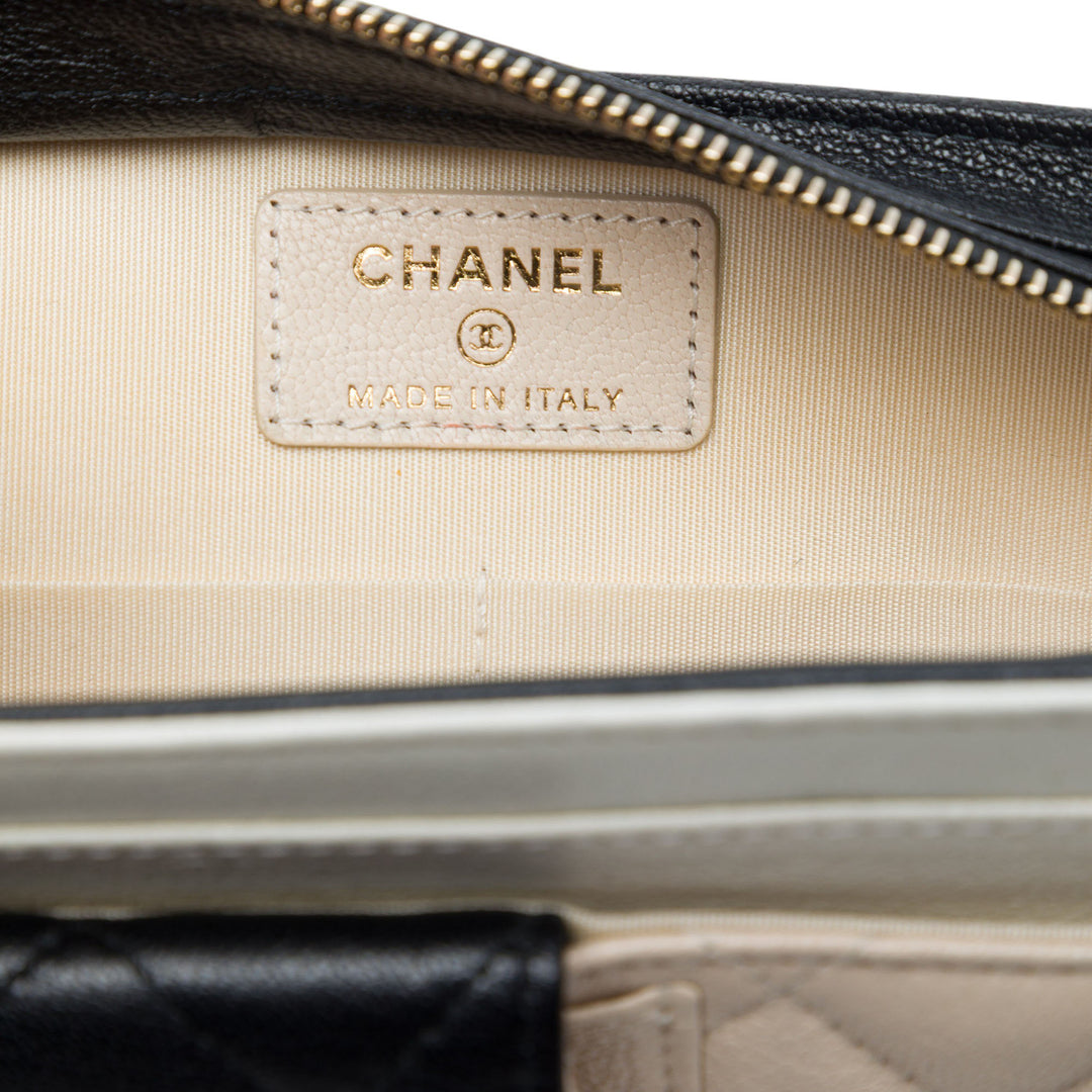 Chanel CC Tricolore Matelassé Multi Poche Wallet on Chain Cuir de chèvre Marron – vue 5 – GABY PARIS
