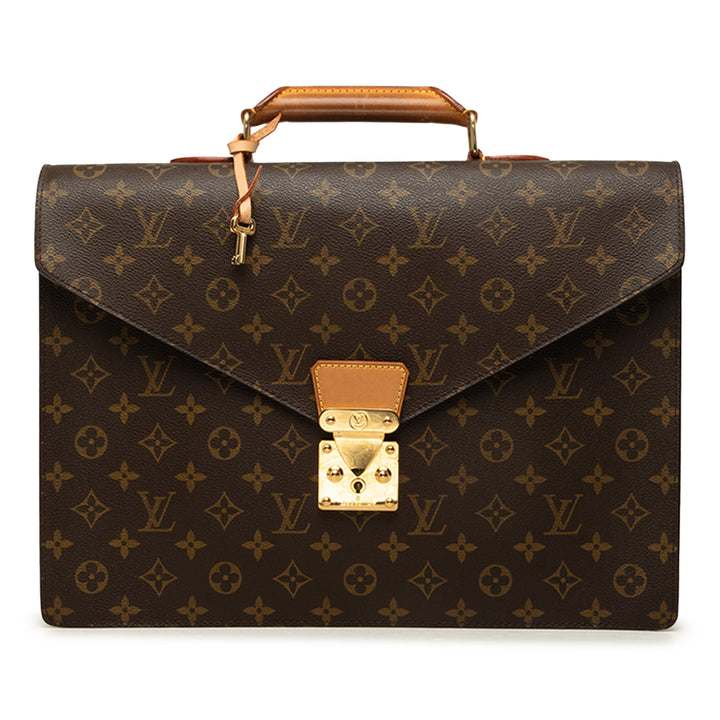 Louis Vuitton Porte-documents Serviette Conseiller Monogram Marron – vue principale – GABY PARIS