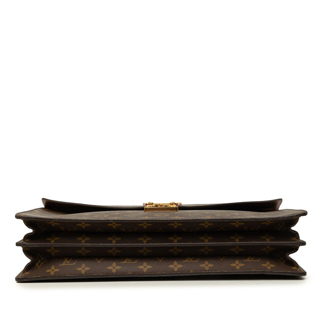 Louis Vuitton Porte-documents Serviette Conseiller Monogram Marron – vue 3 – GABY PARIS