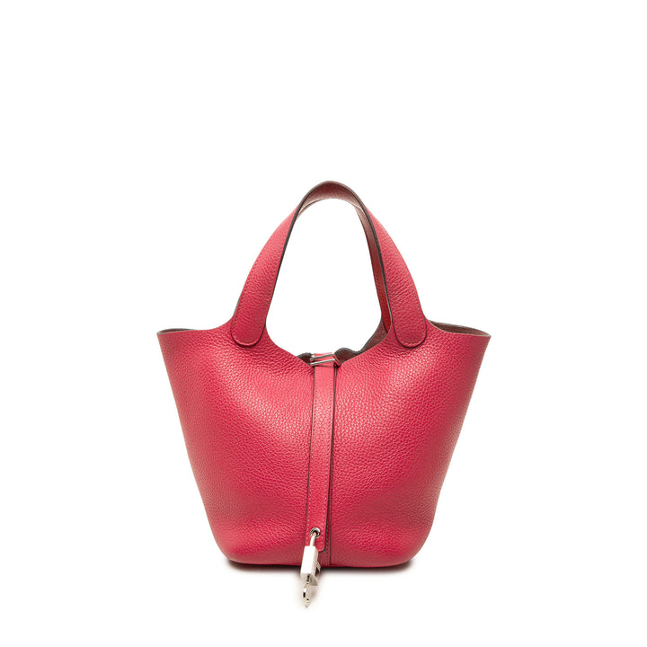 Hermès Sac à main Picotin Lock 18 Clémence Rose – vue principale – GABY PARIS
