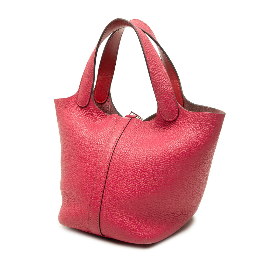 Hermès Sac à main Picotin Lock 18 Clémence Rose – vue 2 – GABY PARIS