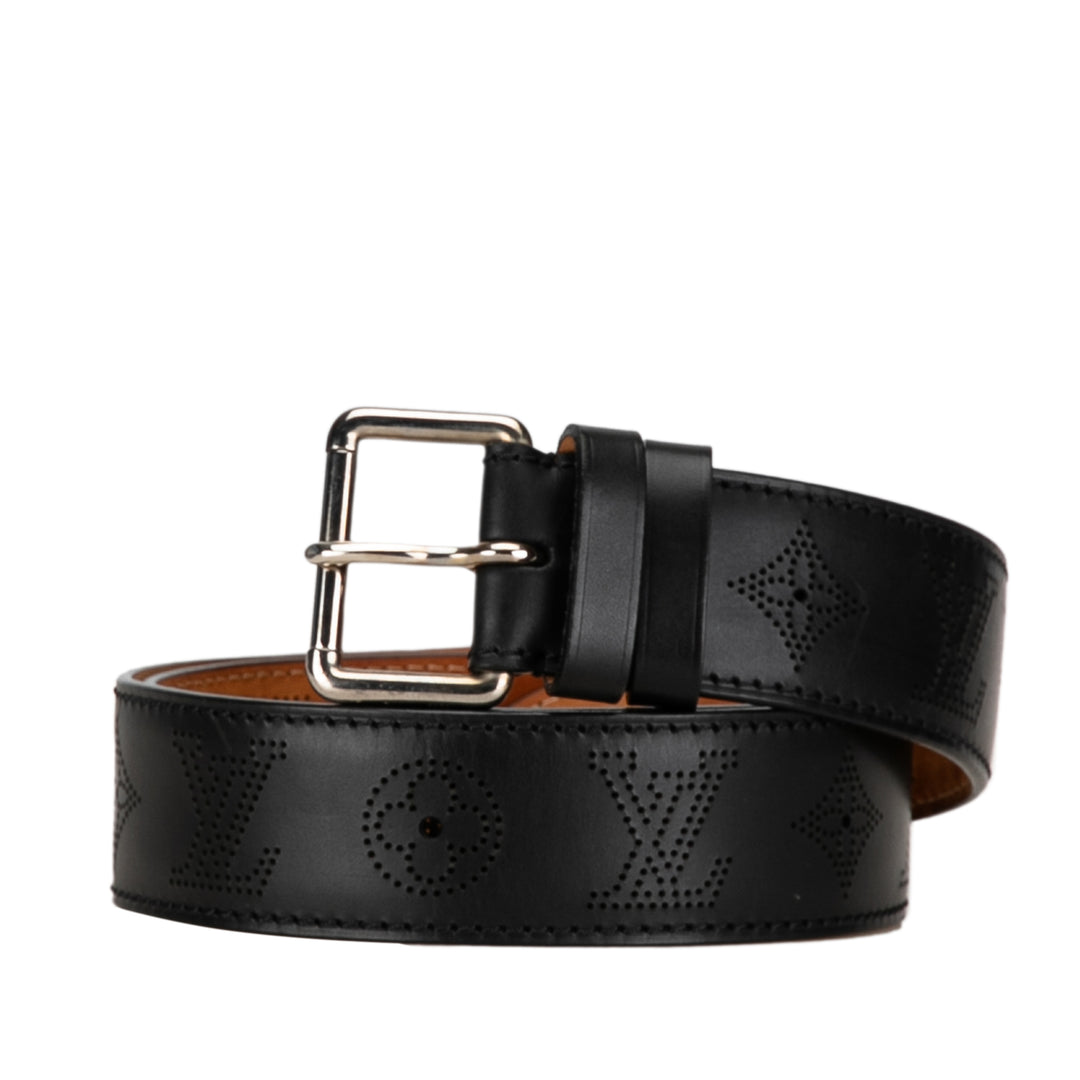 Peforated Mahina Belt Black - Gaby Paris