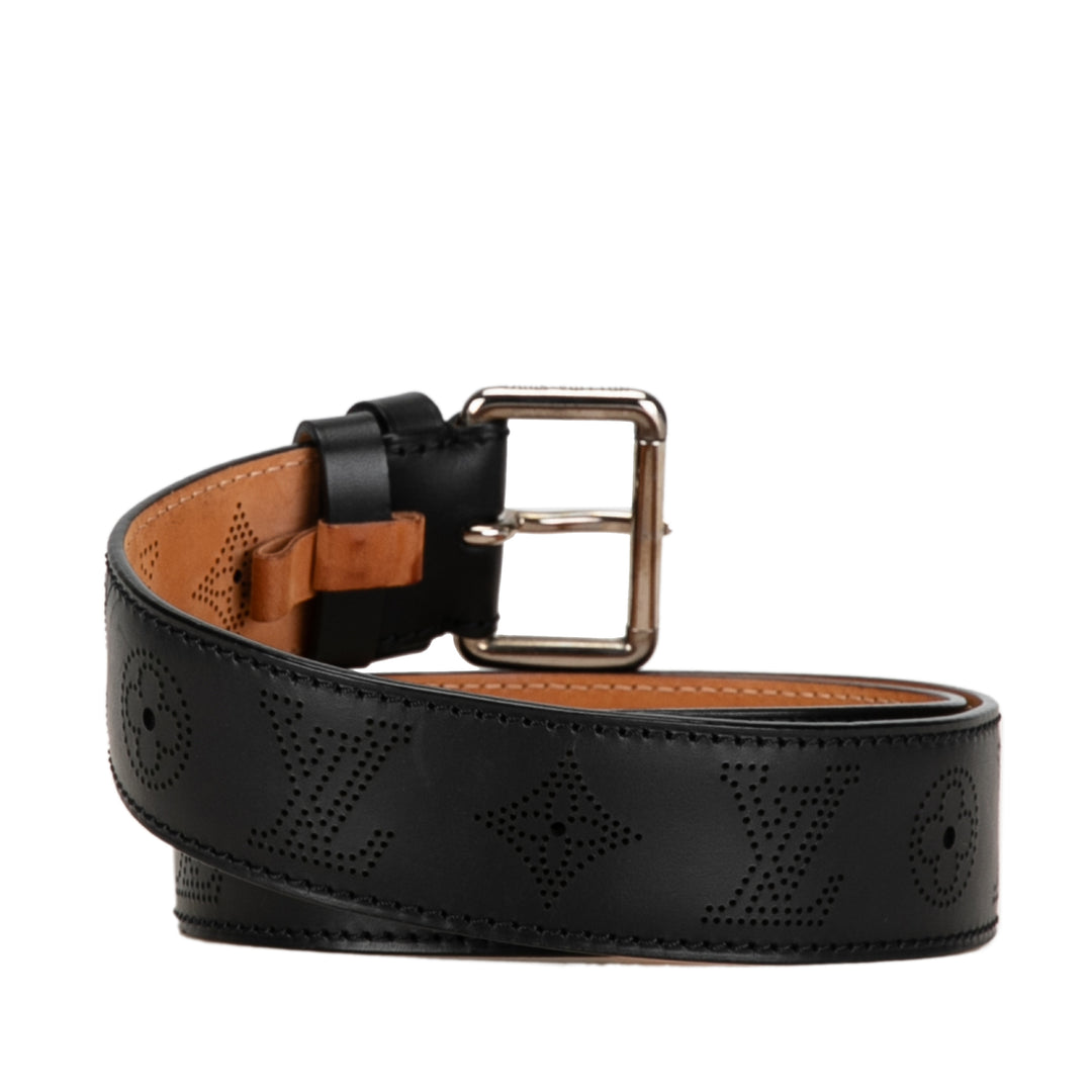 Peforated Mahina Belt Black - Gaby Paris