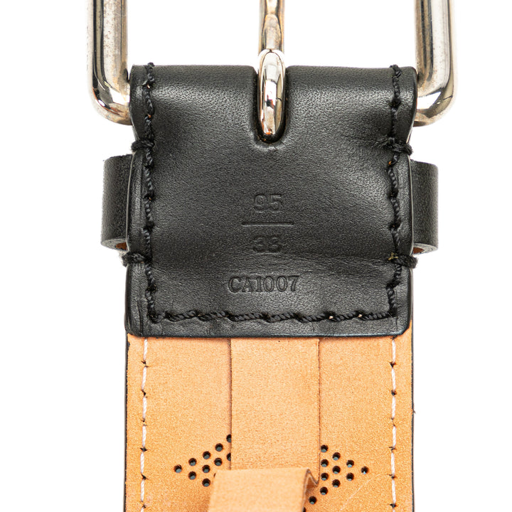 Peforated Mahina Belt Black - Gaby Paris