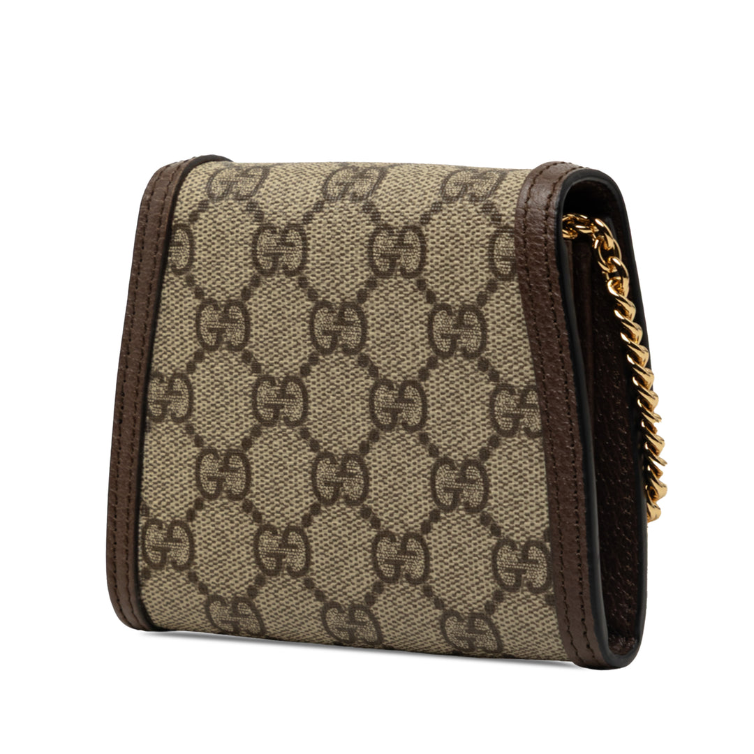 Blondie Wallet on Chain Moyen GG Supreme Beige