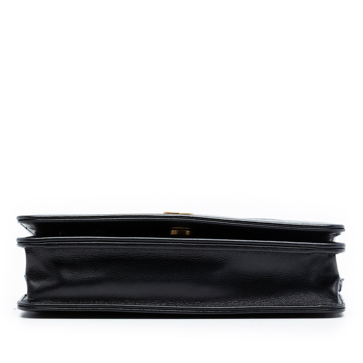 Chanel Matelassé vieilli Cuir de veau Gabrielle Wallet on Chain