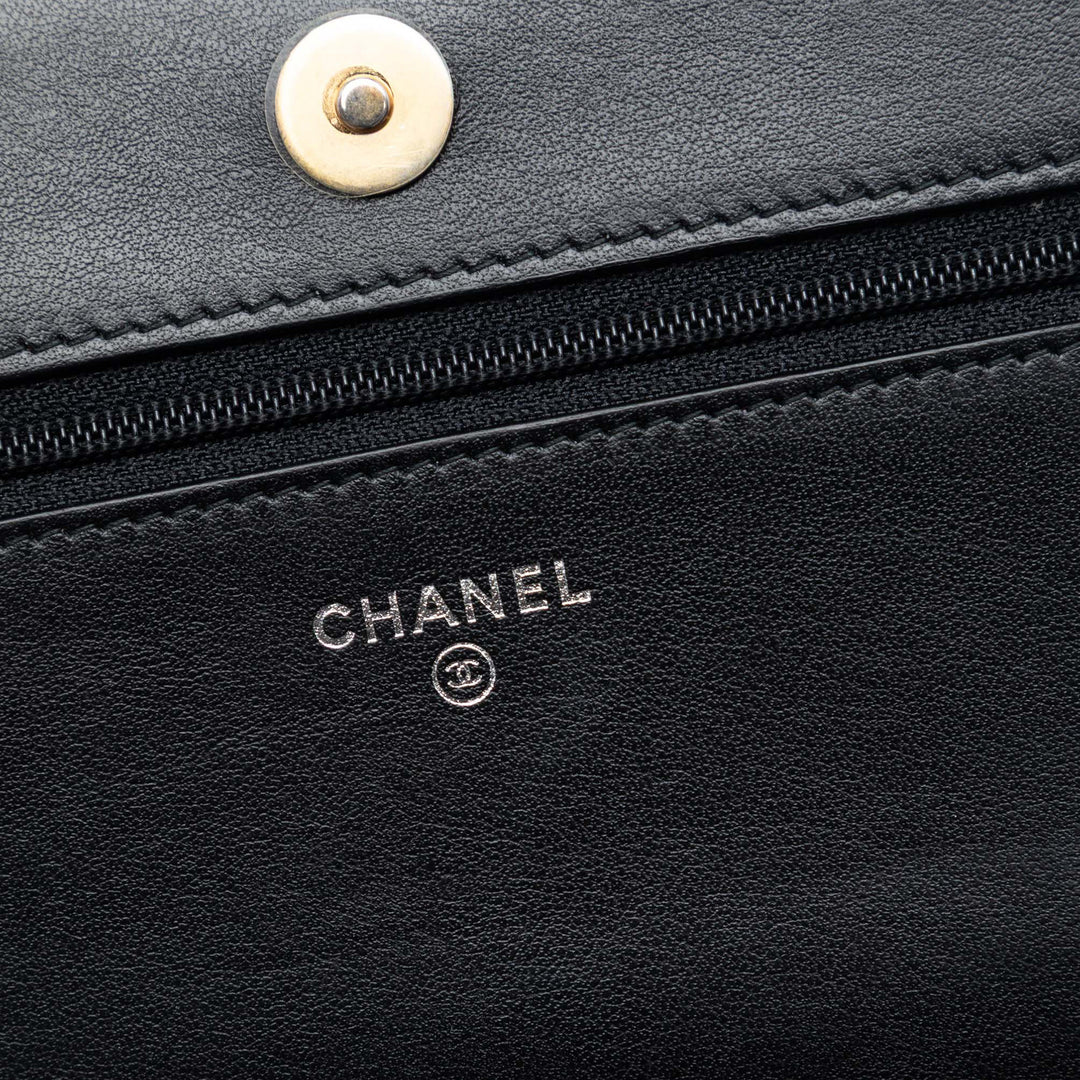 Chanel Matelassé vieilli Cuir de veau Gabrielle Wallet on Chain