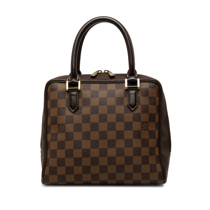 Louis Vuitton Sac à main Brera Damier Ébène Marron – vue principale – GABY PARIS