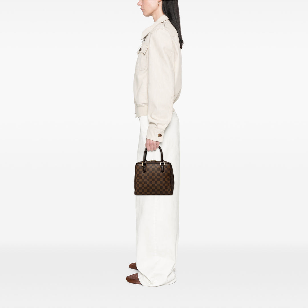 Louis Vuitton Sac à main Brera Damier Ébène Marron – vue 6 – GABY PARIS