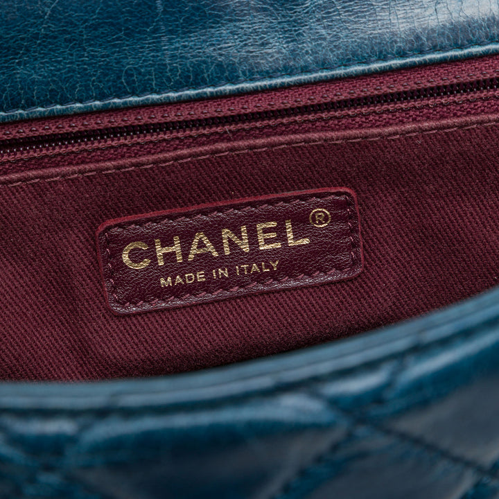 Chanel Glacé Castle Rock à rabat Moyen Cuir de veau