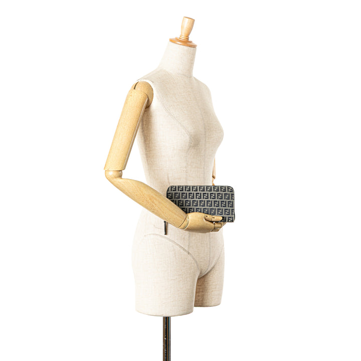 Zucchino Canvas Zip Around Long Wallet Gray - Gaby Paris