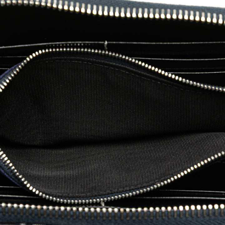 Zucchino Canvas Zip Around Long Wallet Gray - Gaby Paris