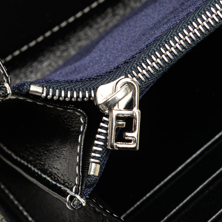 Zucchino Canvas Zip Around Long Wallet Gray - Gaby Paris