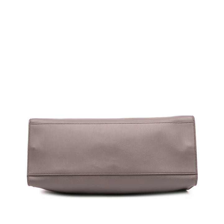 Gucci Medium Cuir Bamboo Nymphaea Sac cartable