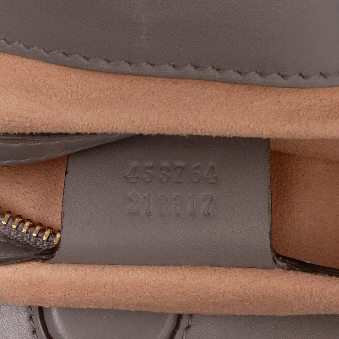 Gucci Medium Cuir Bamboo Nymphaea Sac cartable